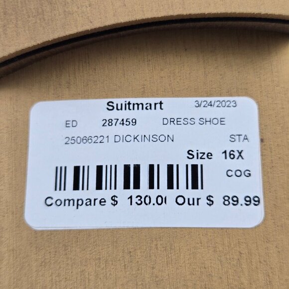 Stacey Adams Size 16M Brown Dickinson Cap Toe Oxfords Leather Office Career NWT main image 14